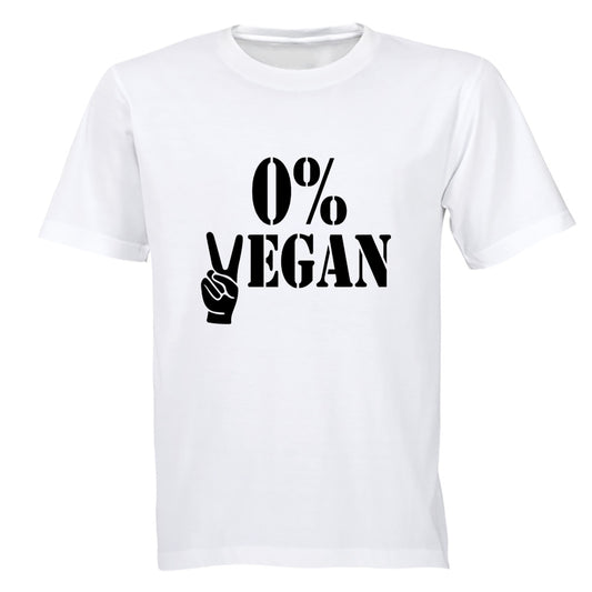 0% Vegan - Adults - T-Shirt - BuyAbility South Africa