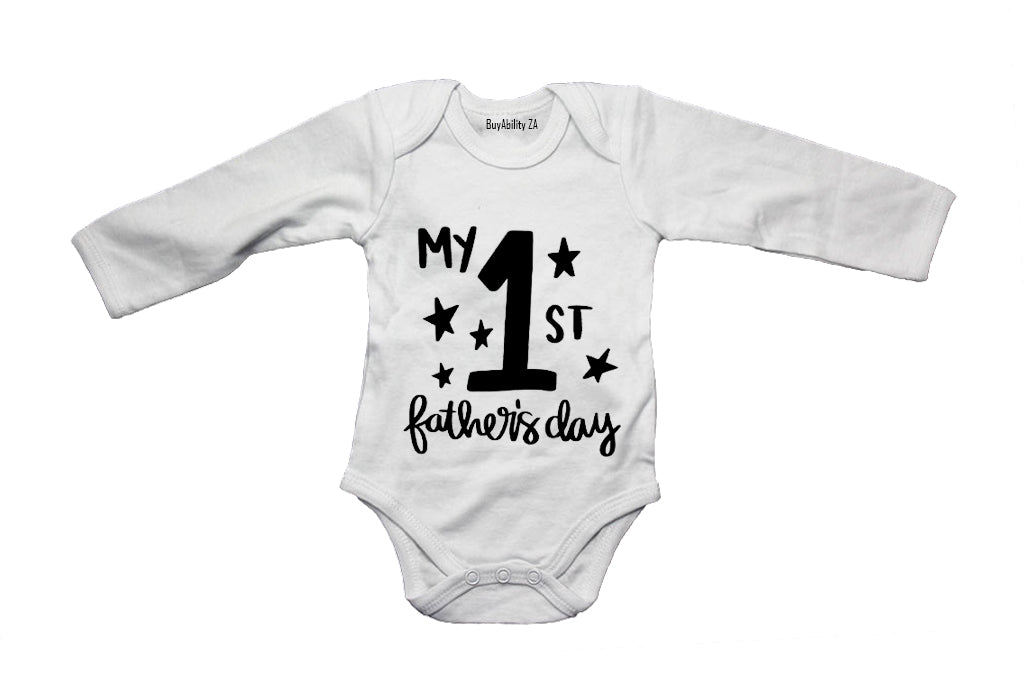 1st Father's Day - STARS - Baby Grow