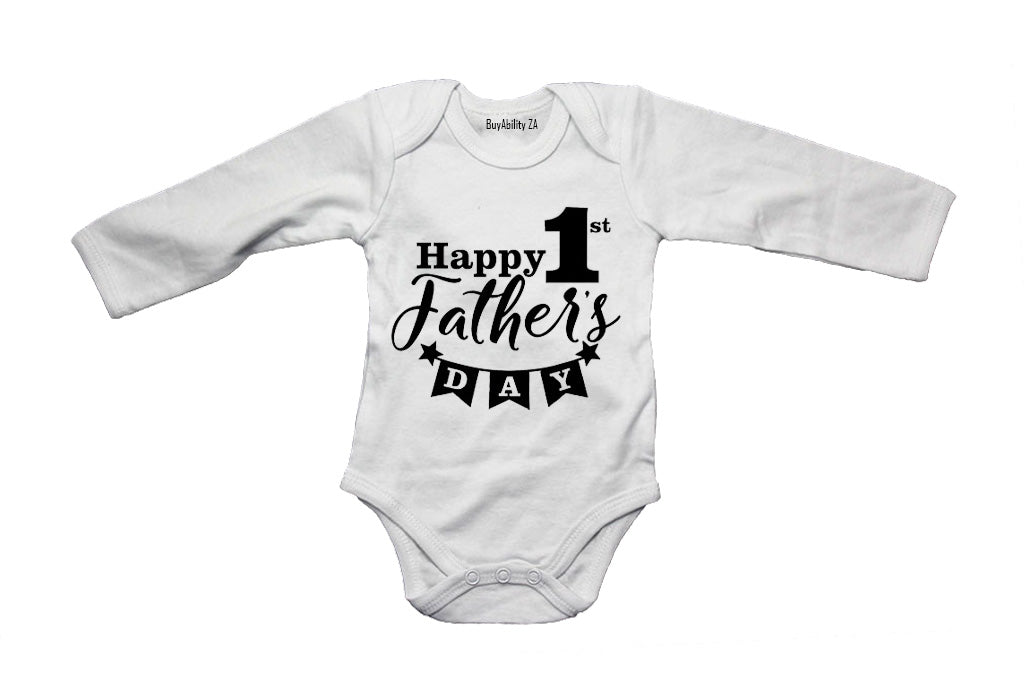 1st Fathers Day - Banner - Baby Grow