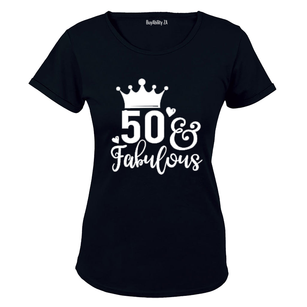 50 and Fabulous! - Ladies - T-Shirt - BuyAbility