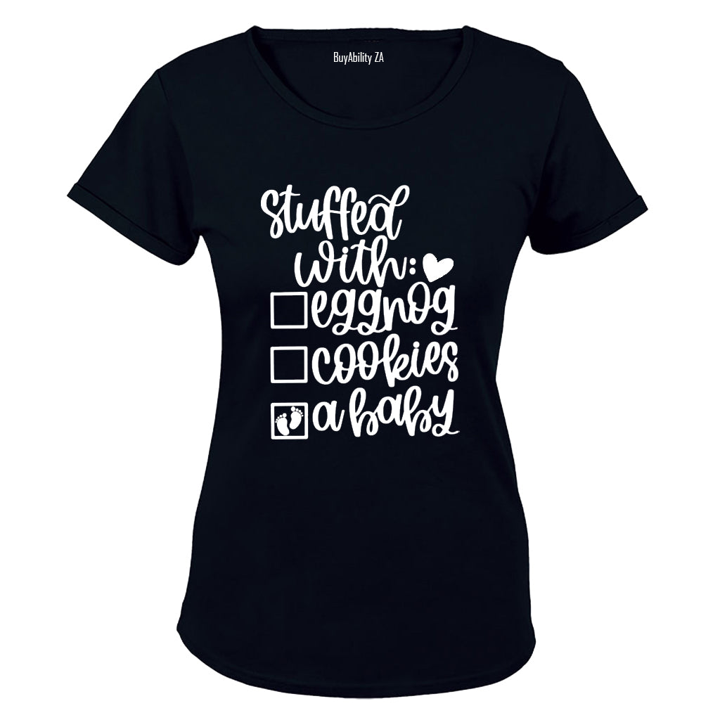 A Baby - Pregnant Christmas - Ladies - T-Shirt