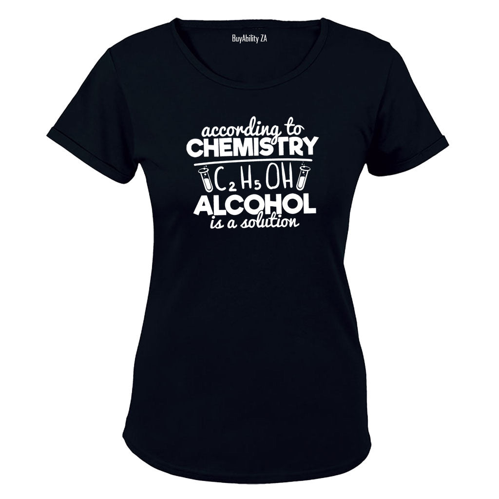 According to Chemistry - Alcohol - Ladies - T-Shirt