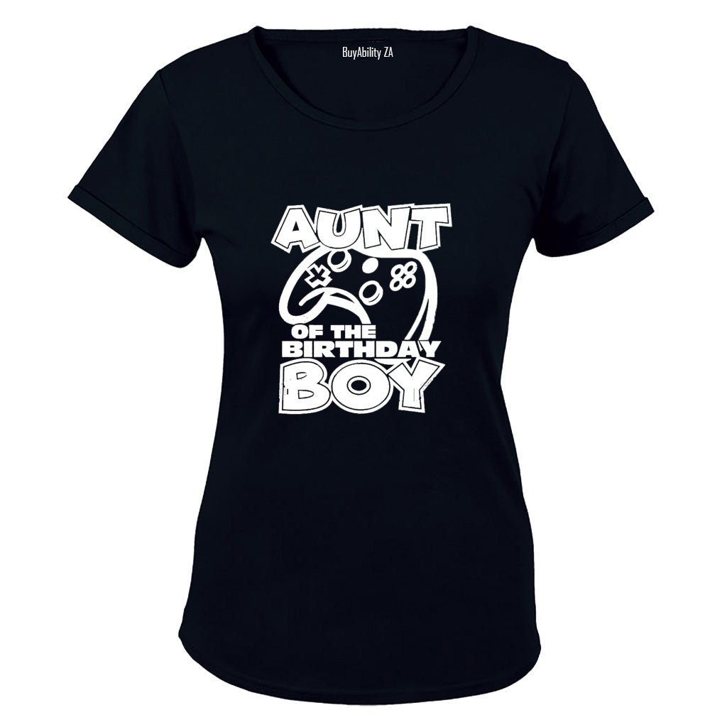 Aunt of the Birthday Boy - Gamer - Ladies - T-Shirt