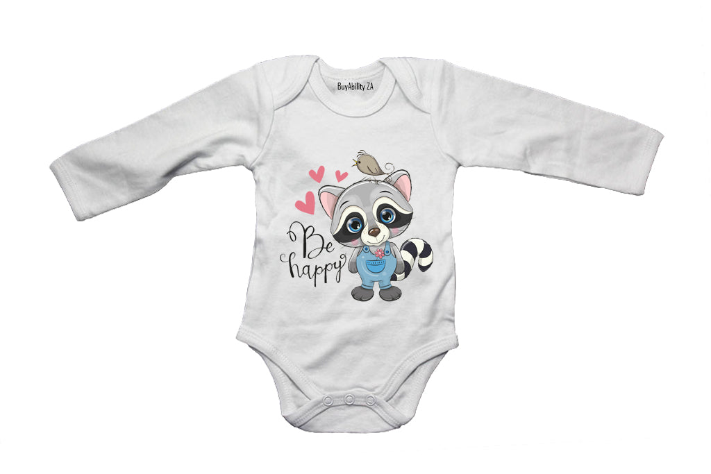 Be Happy Raccoon - Baby Grow