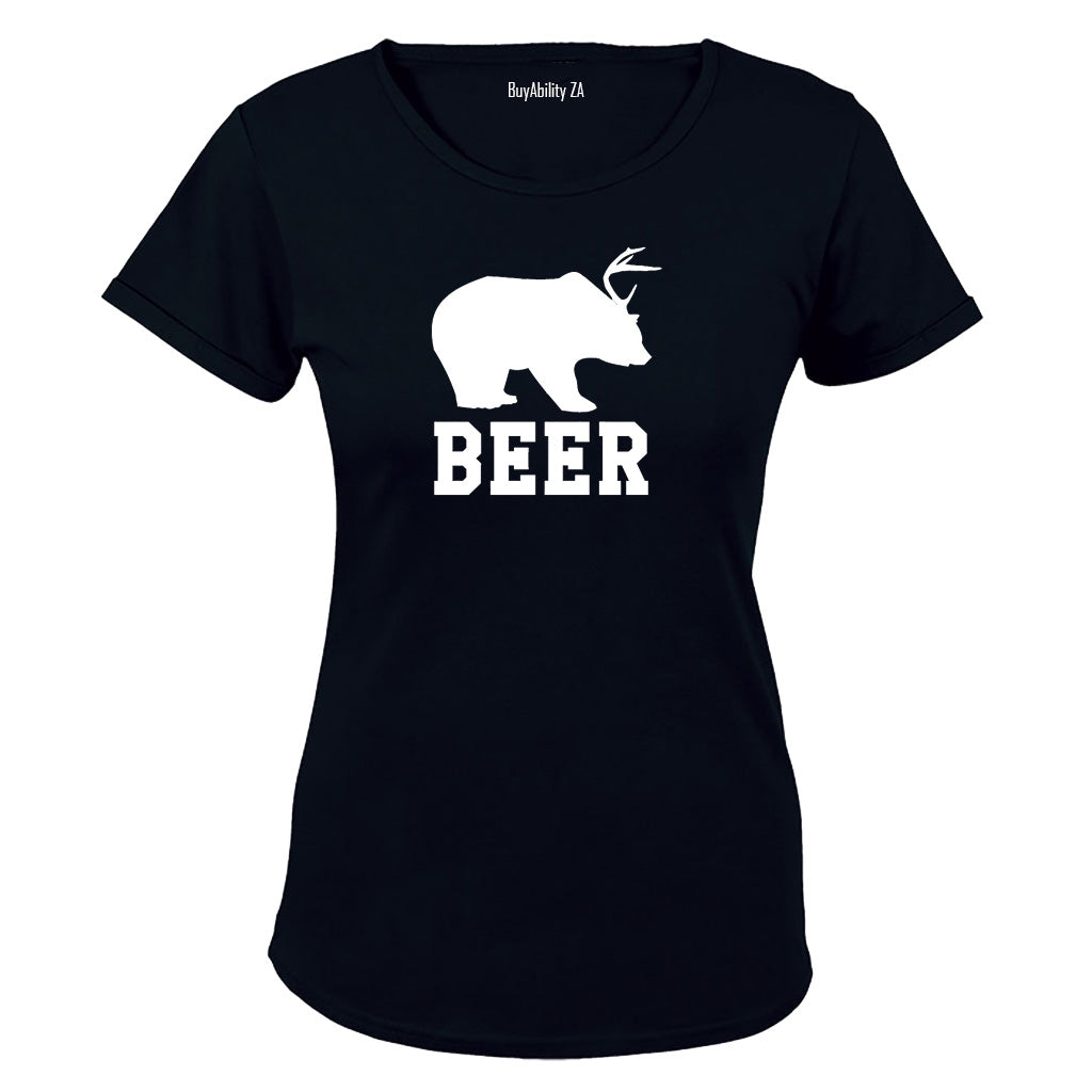 Beer - Bear + Deer - Ladies - T-Shirt