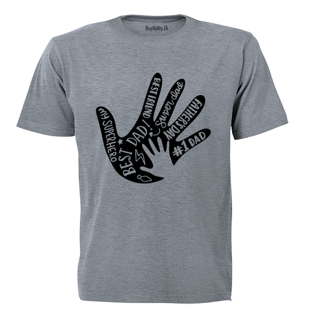 Best Dad - Hand - Adults - T-Shirt