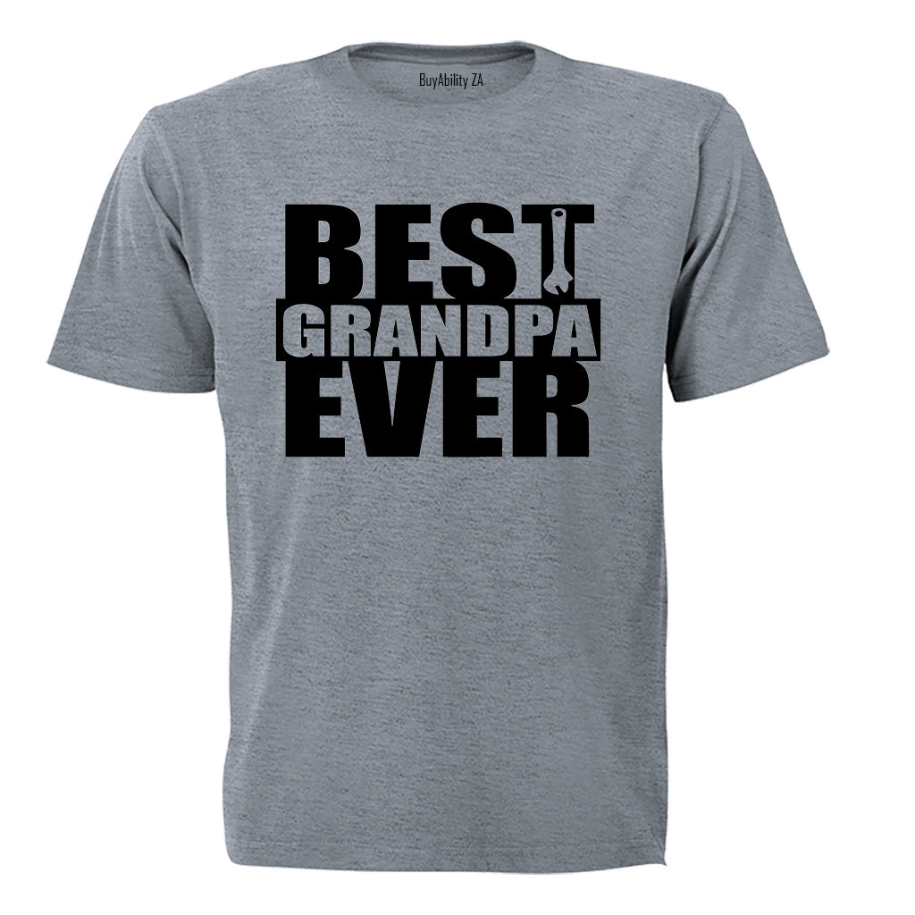 Best Grandpa Ever - Spanner - Adults - T-Shirt