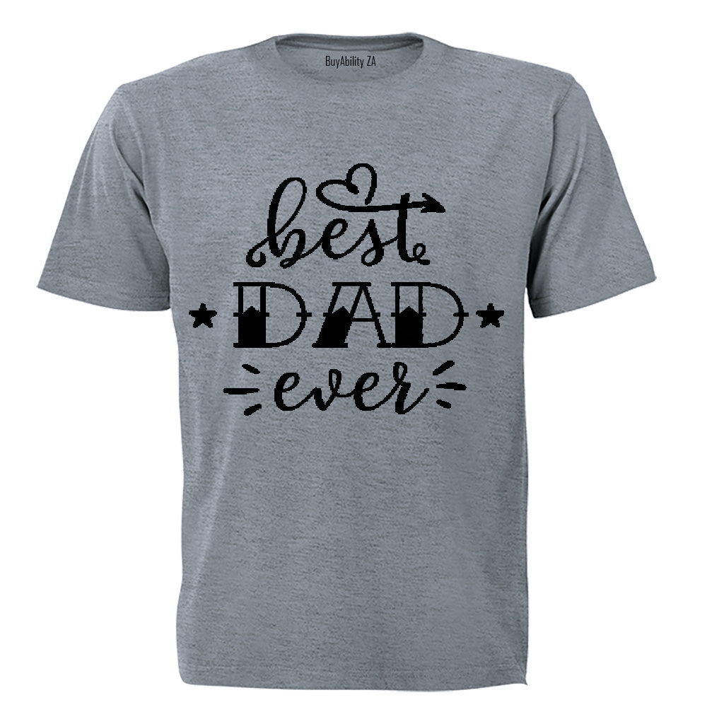 Best Dad Ever - Stars - Adults - T-Shirt