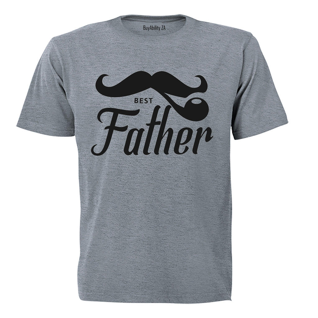 Best Father - Mustache - Adults - T-Shirt