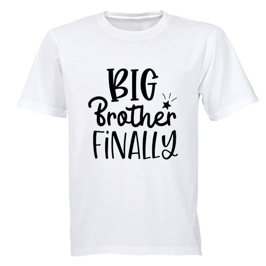 Big Brother - Finally - Kids T-Shirt - BuyAbility South Africa
