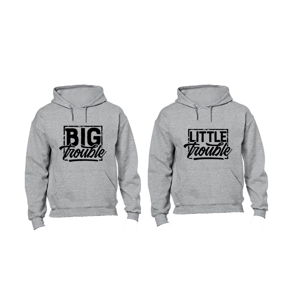 Big Trouble. Little Trouble - Couples Hoodies (1 Set)