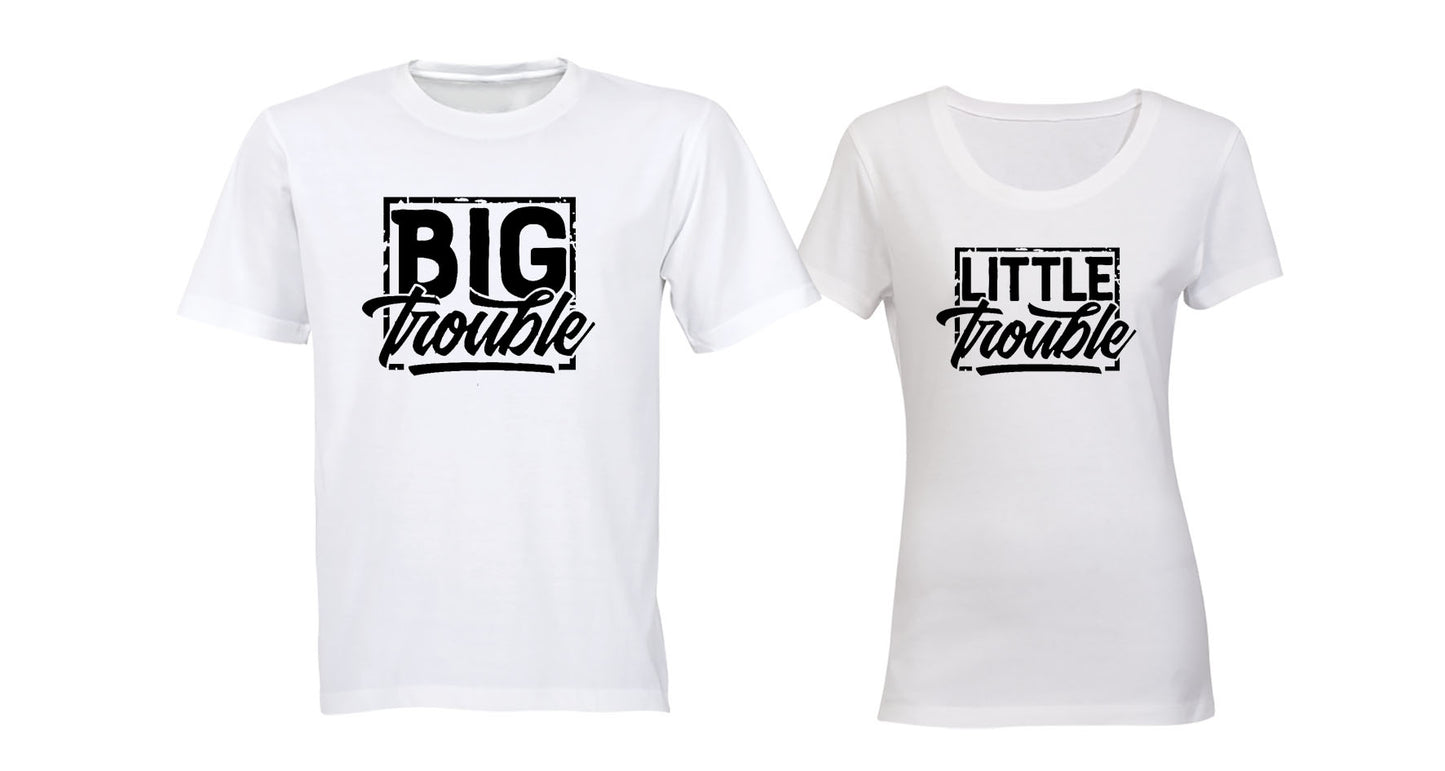 Big Trouble. Little Trouble - Couples Tees