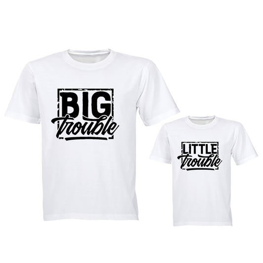 Big Trouble. Little Trouble - Family Tees - Dad | Young Child