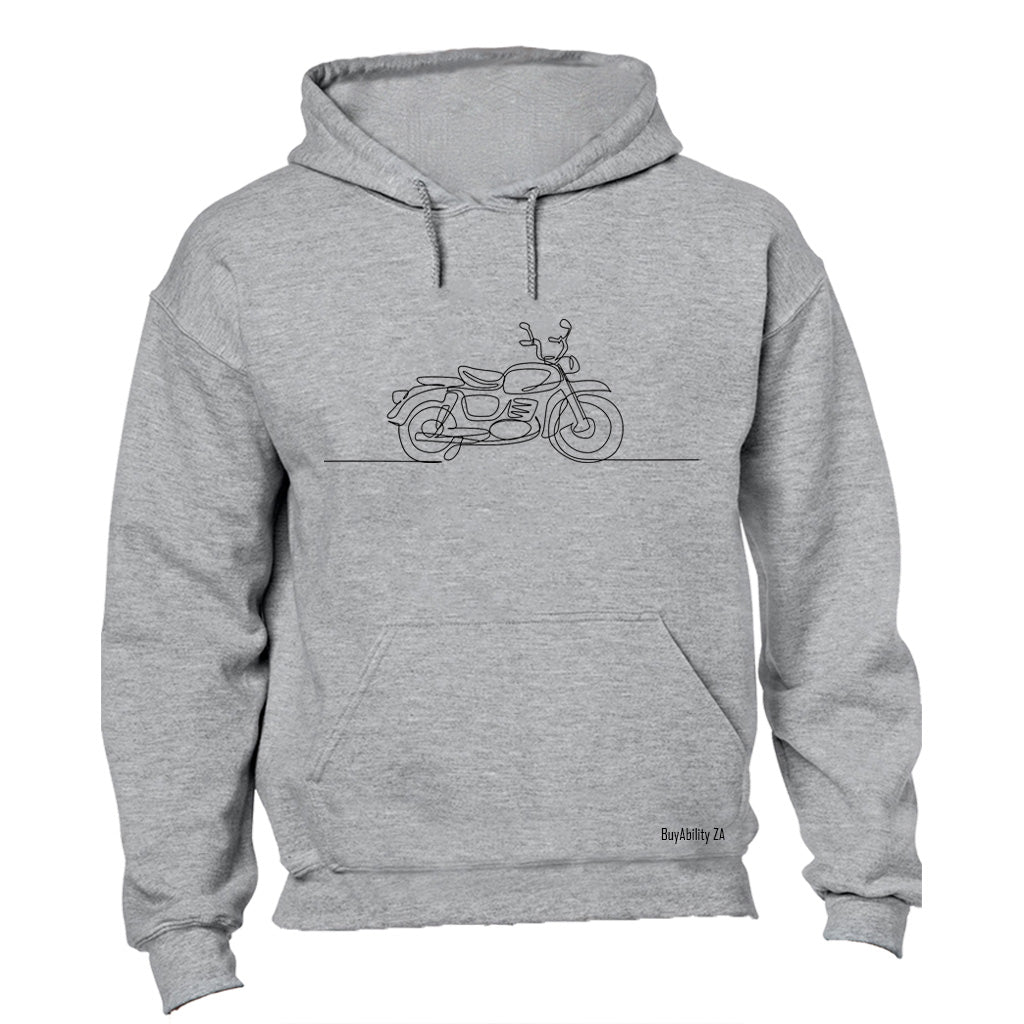 Motorbike Illustration - Hoodie - BuyAbility South Africa