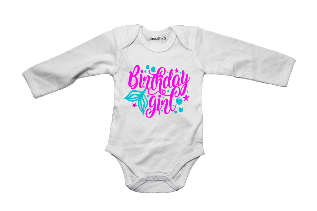 Mermaid Birthday Girl - Baby Grow