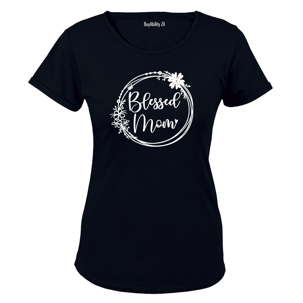 Blessed Mom - Circular - Ladies - T-Shirt