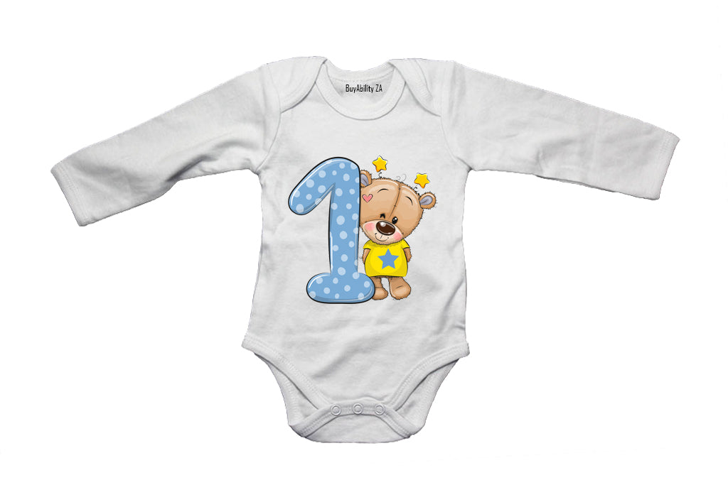 Blue 1 - Teddy - Baby Grow