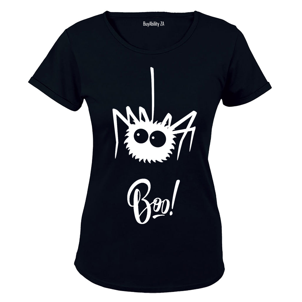 Hanging Halloween Spider - Ladies - T-Shirt
