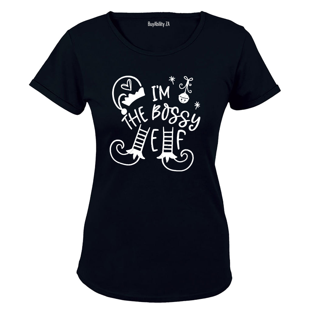 The Bossy Elf - Christmas - Ladies - T-Shirt