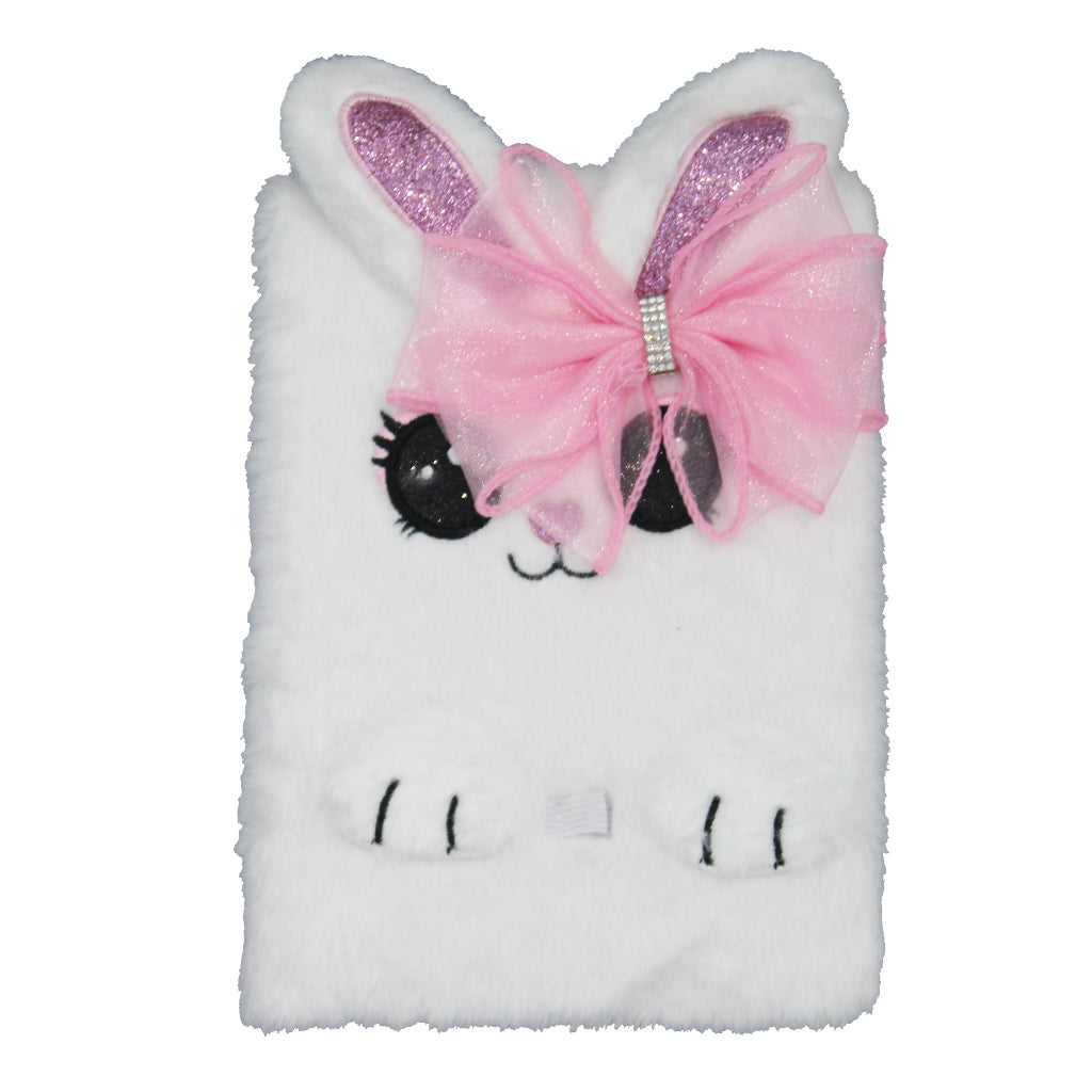 Novelty Plush Bunny Notebook