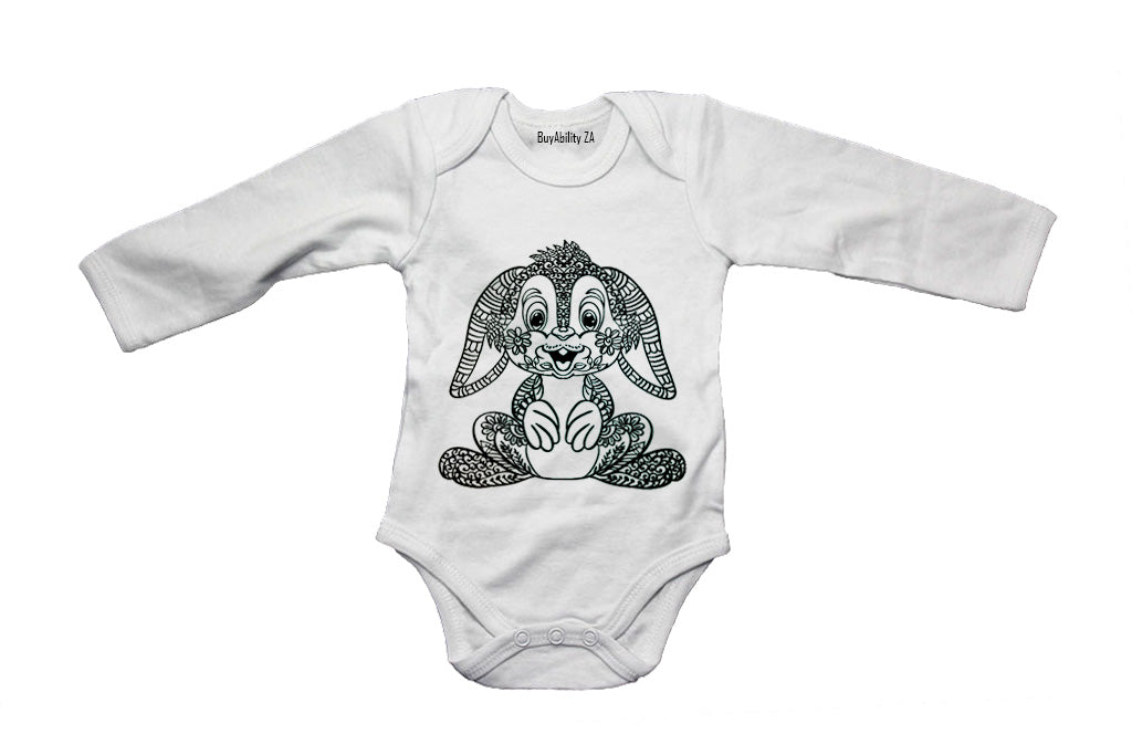Bunny Stencil - Easter - Baby Grow