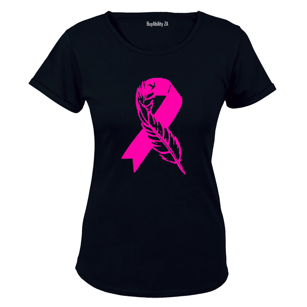 Cancer Feather - Ladies - T-Shirt