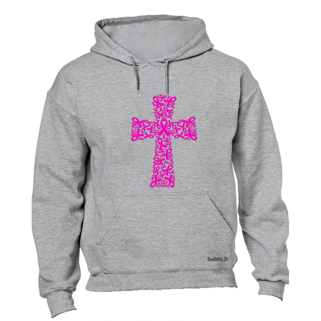 Cancer Ribbon Cross - Hoodie