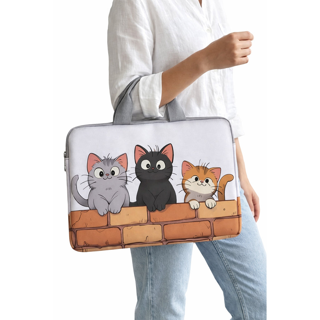Cartoon Cats Laptop Sleeve Carry Case - BuyAbility