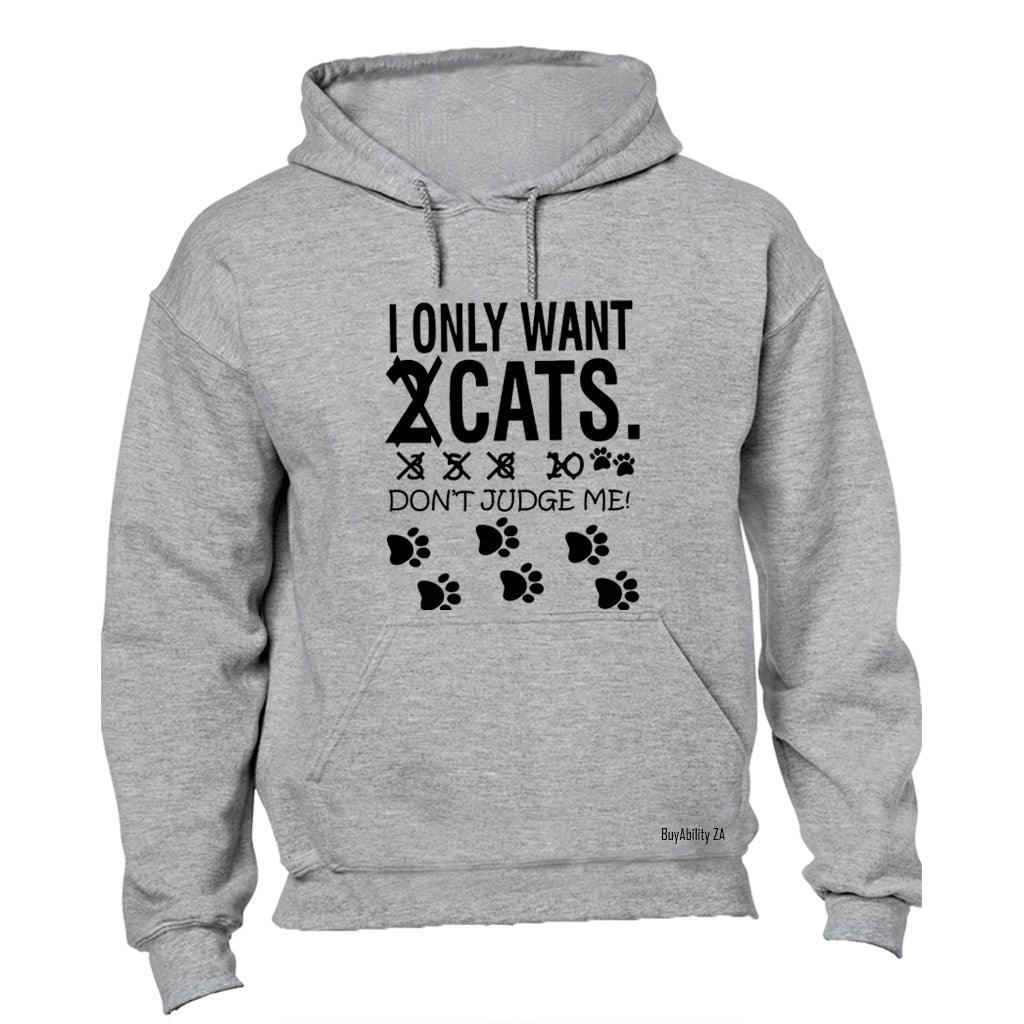 Cats - Don't Judge Me - Hoodie - BuyAbility South Africa