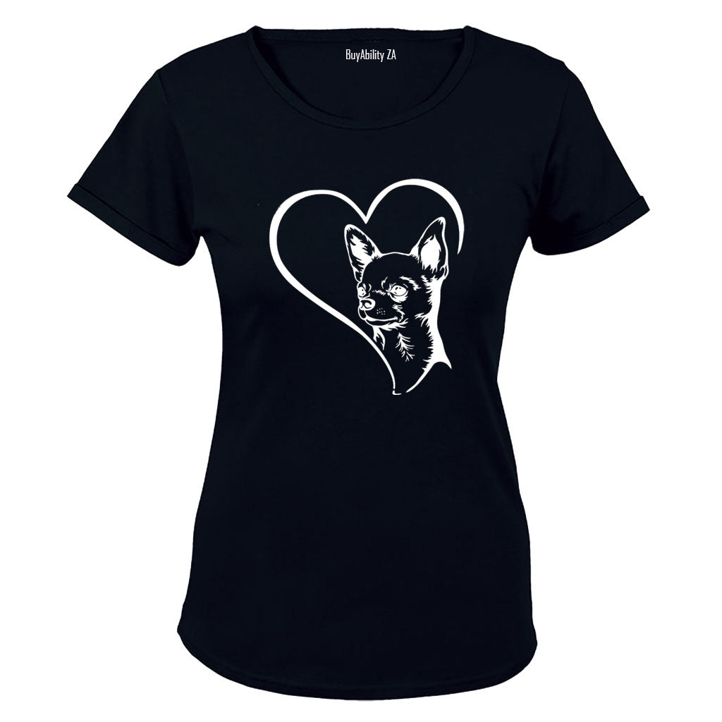 Chihuahua Heart - Ladies - T-Shirt