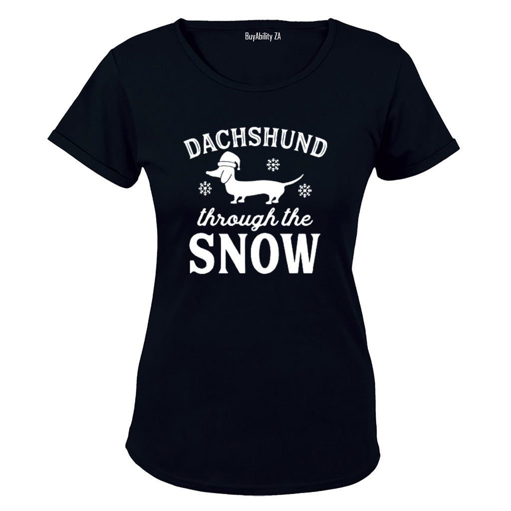 Christmas - Dachshund - Ladies - T-Shirt