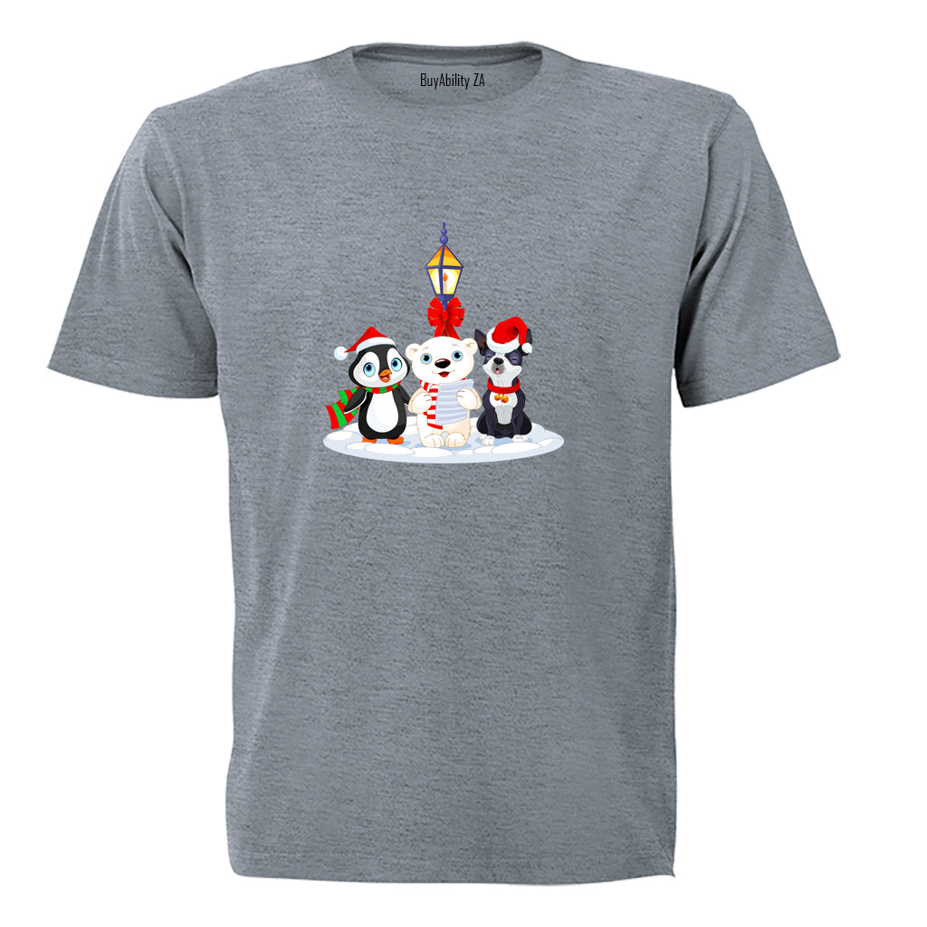 Christmas Carol Friends - Kids T-Shirt