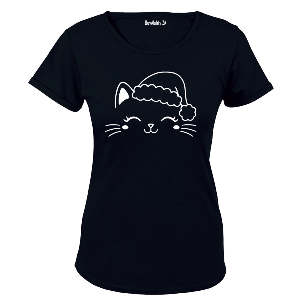 Christmas Cat - Ladies - T-Shirt
