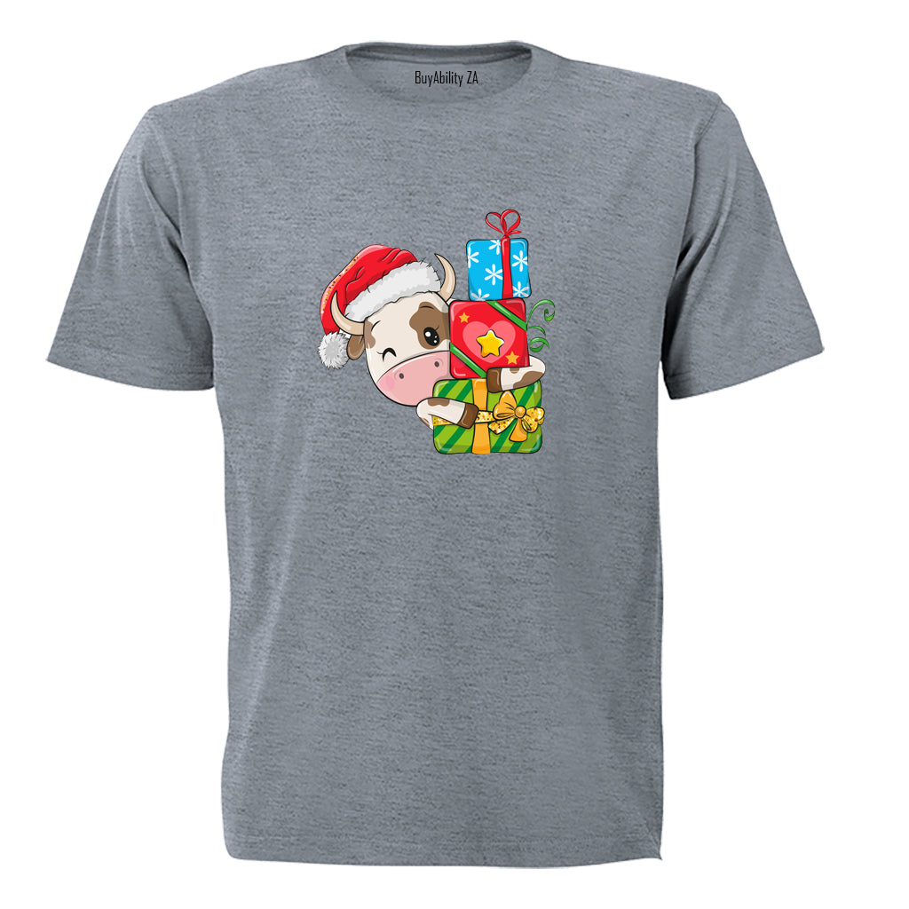 Christmas Cow - Kids T-Shirt