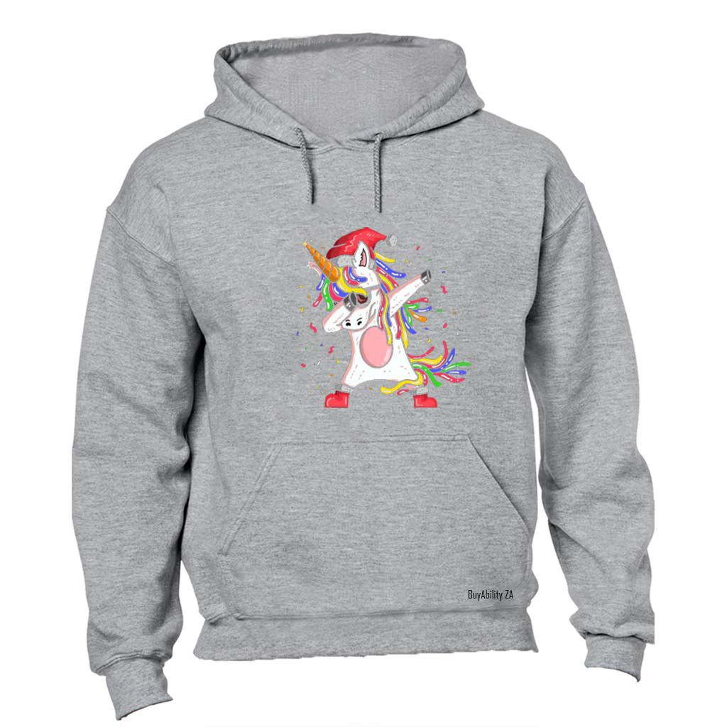 Christmas Dabbing Unicorn - Hoodie