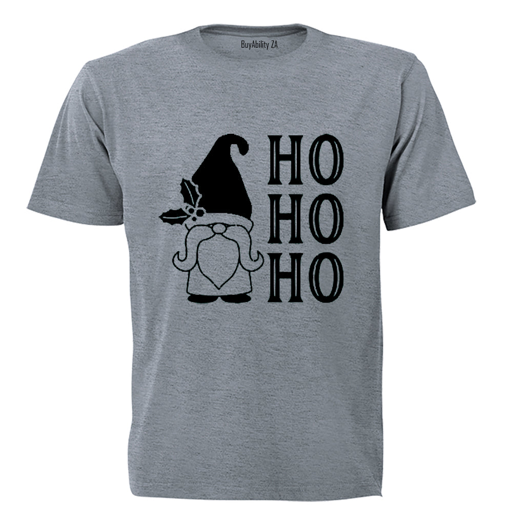 Christmas Gnome - Ho Ho - Adults - T-Shirt