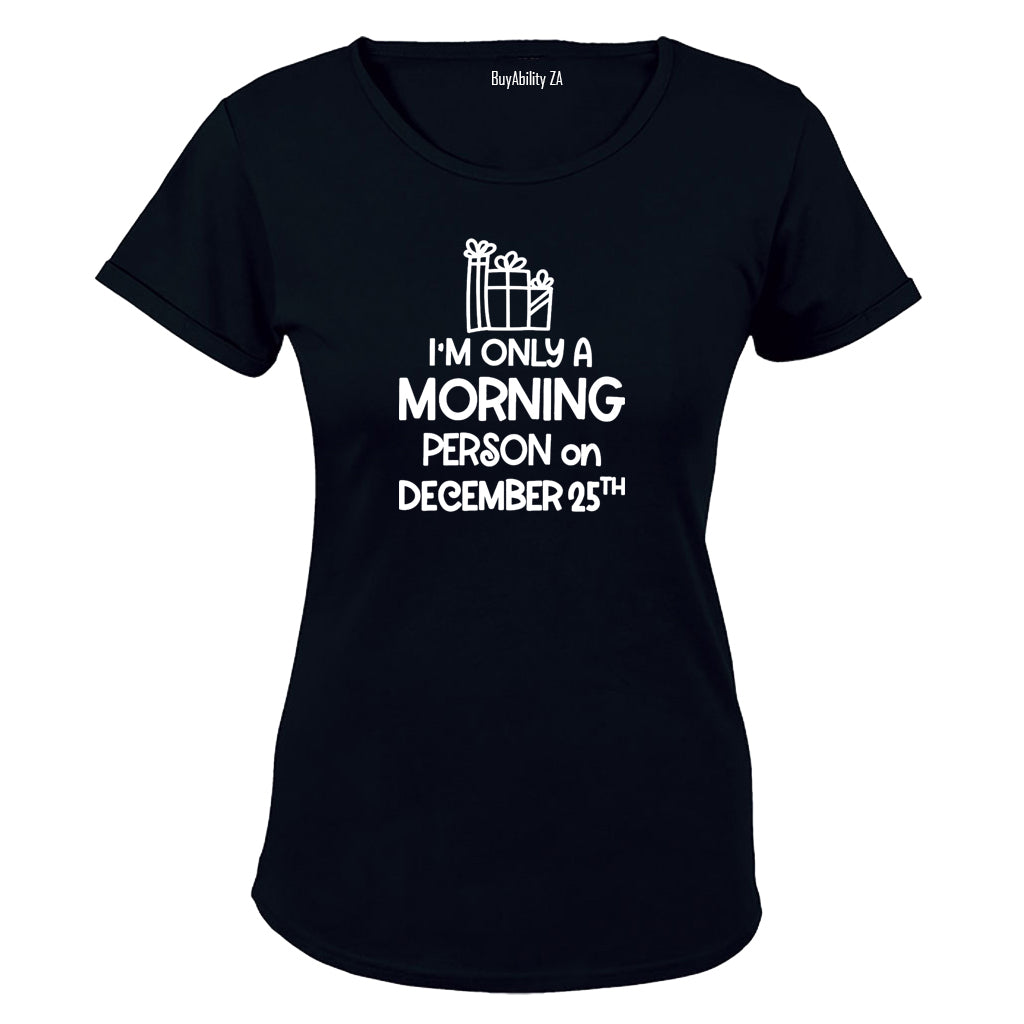 Christmas Morning - Person - Ladies - T-Shirt