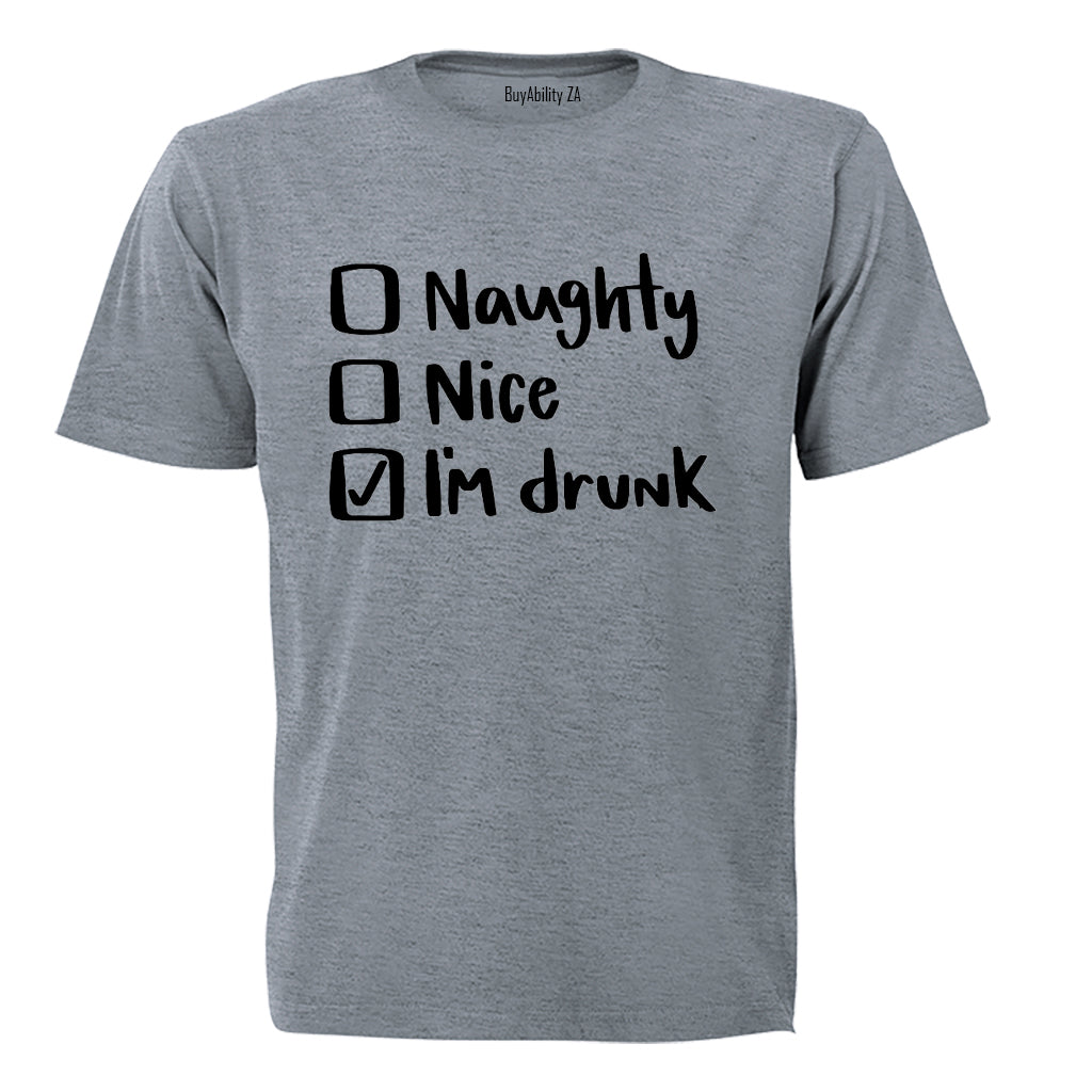 Christmas Options - I'm Drunk - Adults - T-Shirt