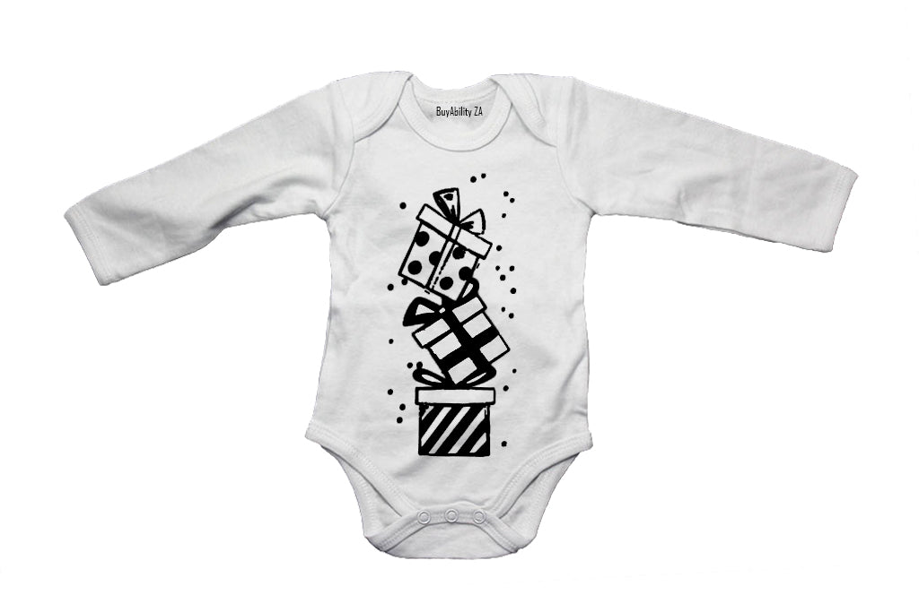 Christmas Presents Tower - Baby Grow
