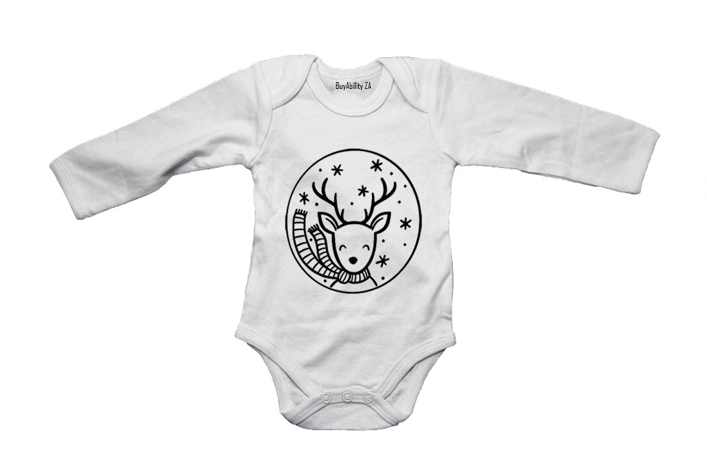Christmas Reindeer Frame - Baby Grow
