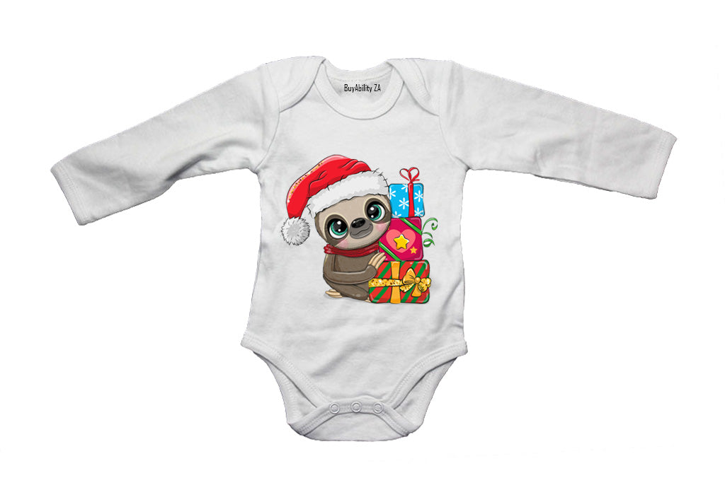 Christmas Sloth - Baby Grow