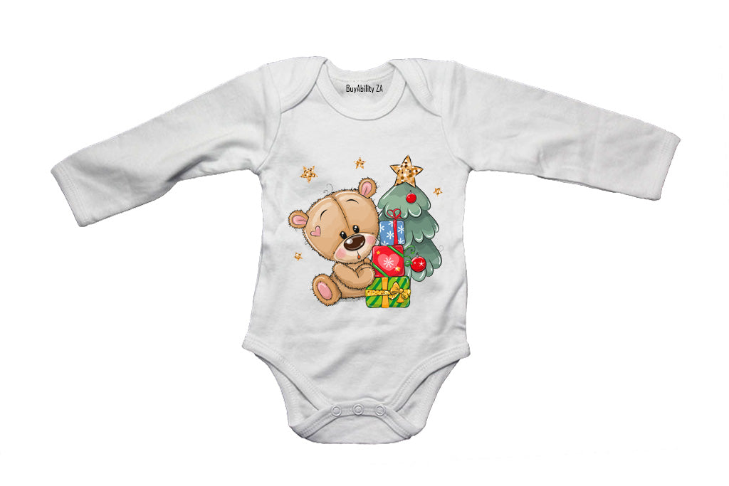 Christmas Teddy - Baby Grow