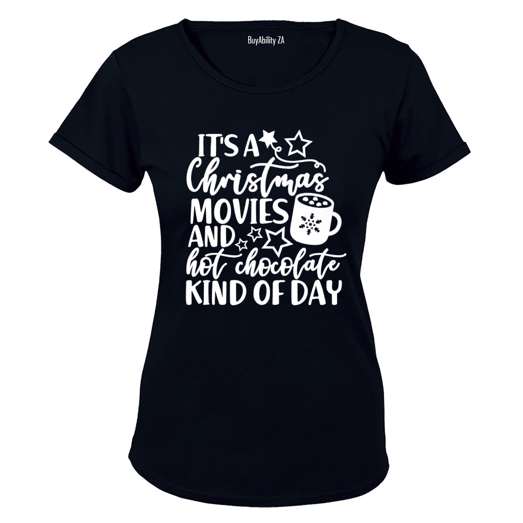 Christmas Movies and Hot Chocolate - Ladies - T-Shirt