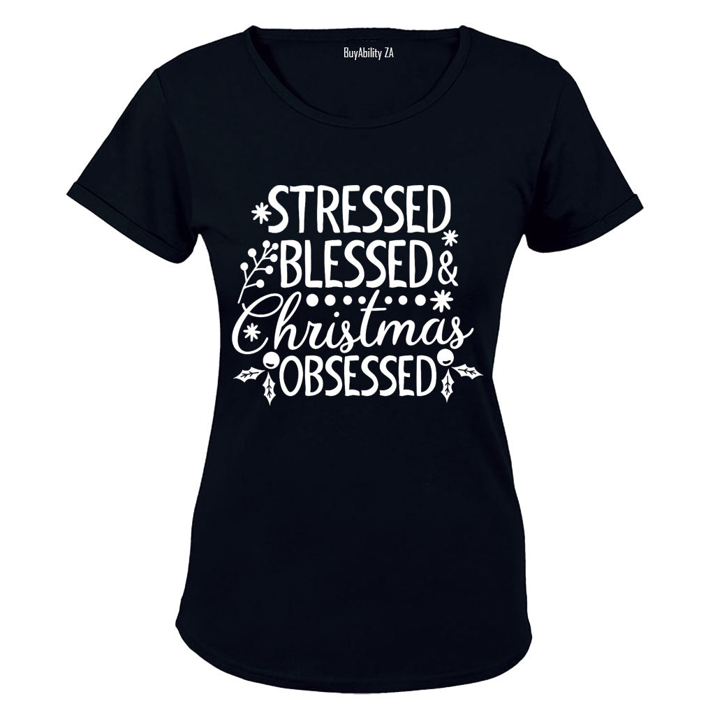Christmas Obsessed - Ladies - T-Shirt