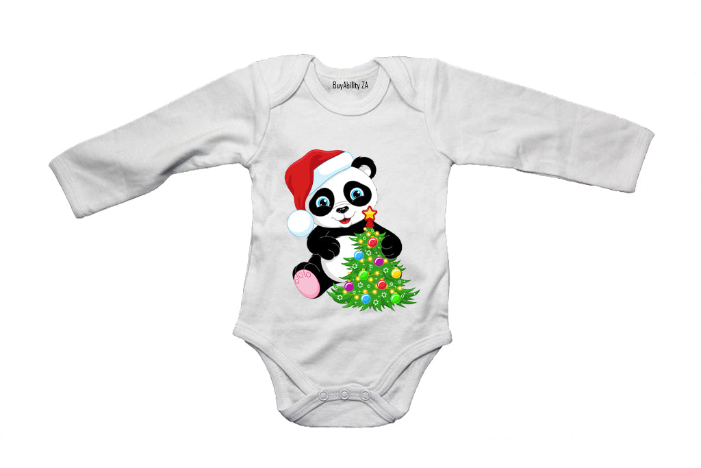 Christmas Panda - Baby Grow