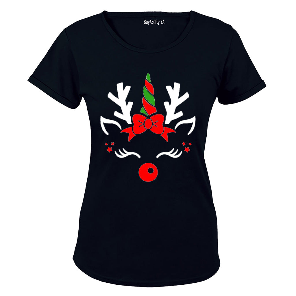 Christmas Reindeer - Ladies - T-Shirt