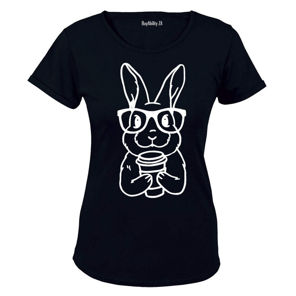 Coffee Bunny - Easter - Ladies - T-Shirt