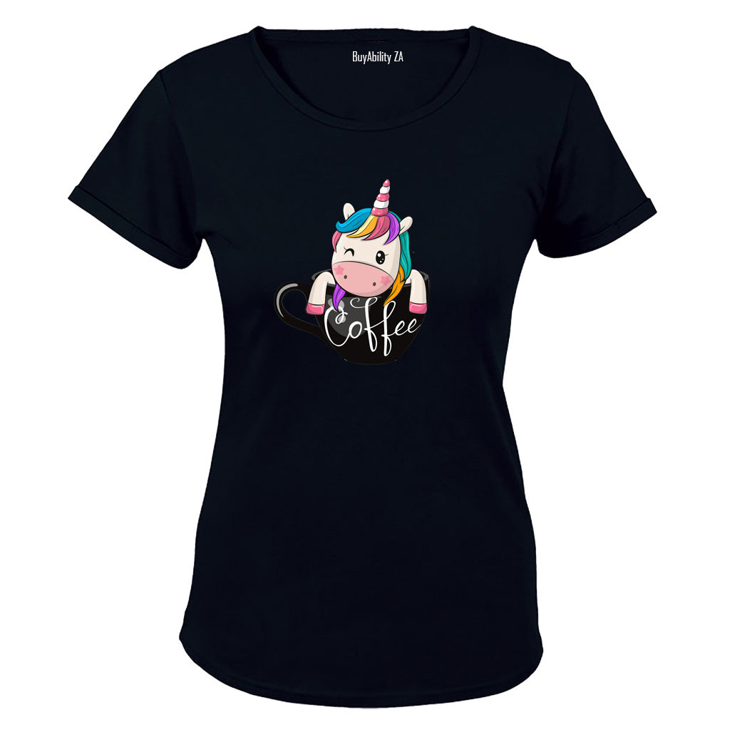 Coffee Unicorn - Ladies - T-Shirt