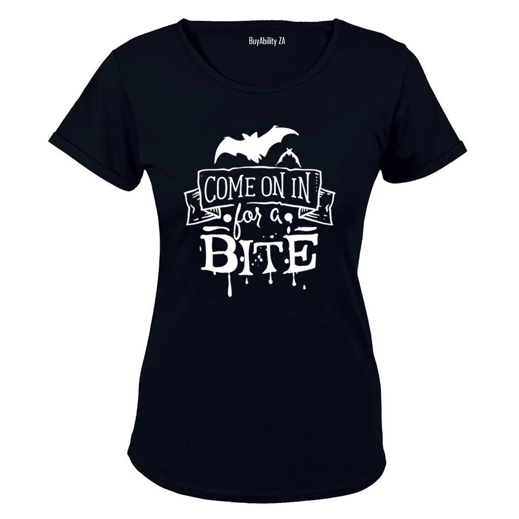 Come In For A Bite - Halloween - Ladies - T-Shirt