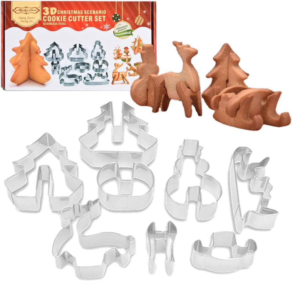 3D Christmas Cookie Cutters